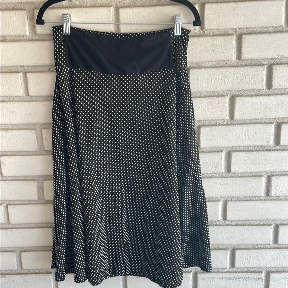 Retro  Black and White Women's Skirt - Picture 2 of 4